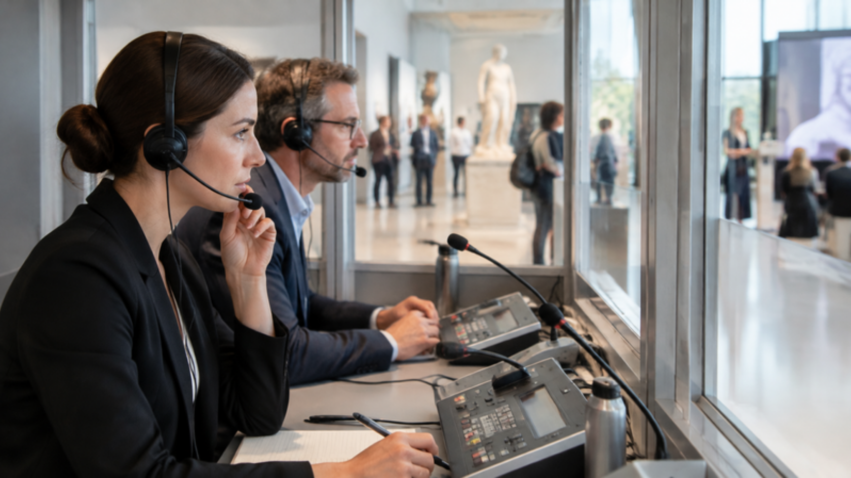 Dolmetschertechnik mieten für mehrsprachige Konferenzen