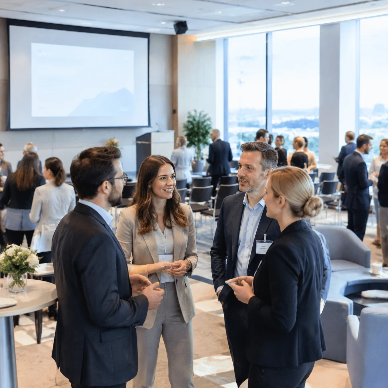 Indoor-Veranstaltung mit Konferenz- und Veranstaltungstechnik